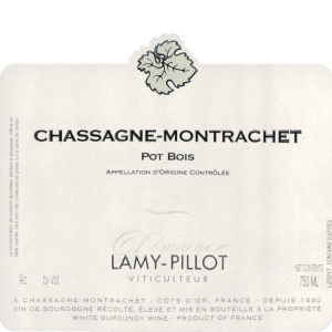 Domaine Lamy Pillot Chassagne Montrachet 'pot Bois' 2018