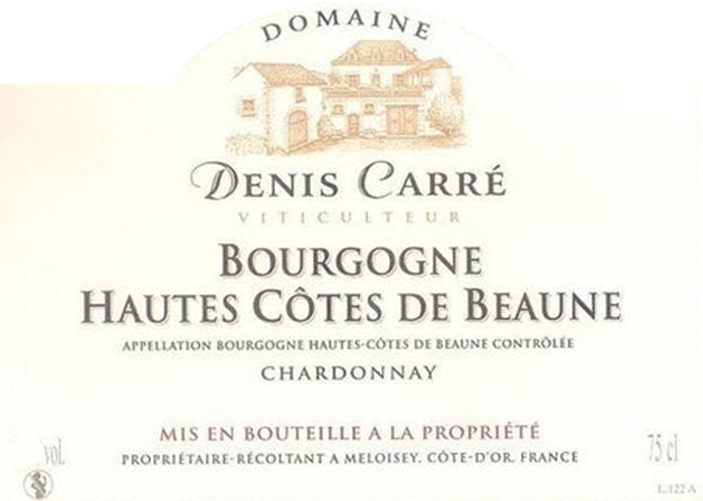 Domaine Denis Carre Hautes Cotes De Beaune Blanc 2018