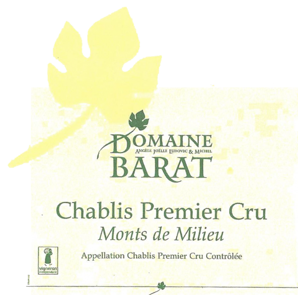 Domaine Barat Chablis 1er Cru Mont De Milieu 2018