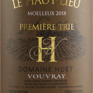 Huet Vouvray Moelleux Haut Lieu 1er Trie 2018