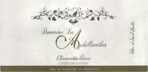 Domaine Aphillanthes Cotes Du Rhone Clementia Blanc 2019