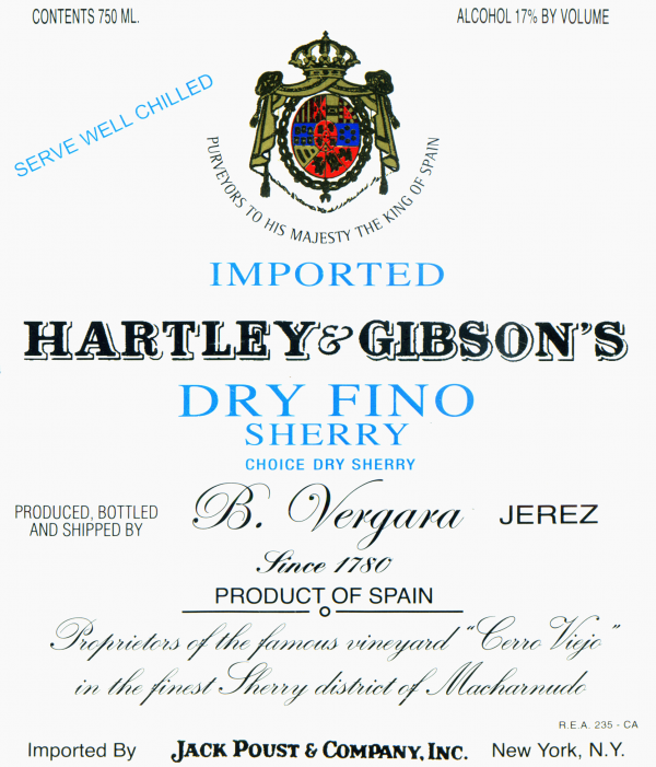 Hartley & Gibson Fino Sherry
