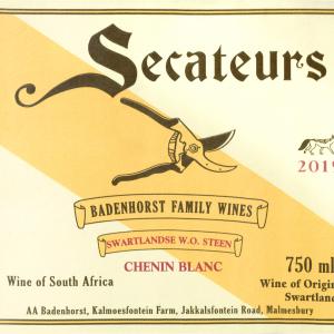 Badenhorst Chenin Blanc Secateurs 2019