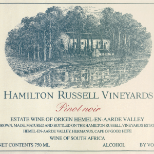 Hamilton Russell Vineyards Pinot Noir Hemel En Aarde Valley 2019