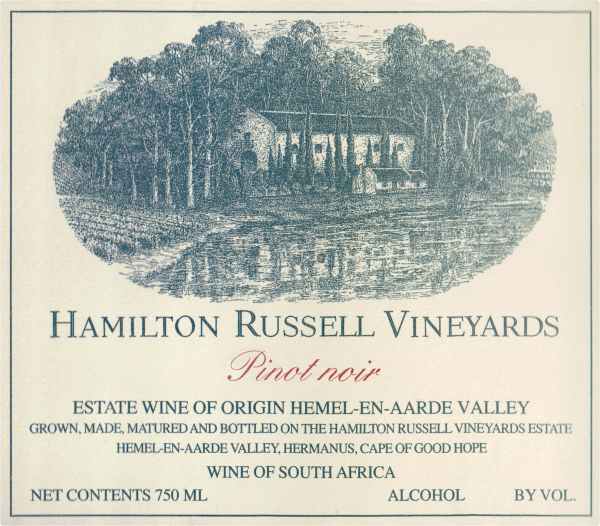 Hamilton Russell Vineyards Pinot Noir Hemel En Aarde Valley 2019