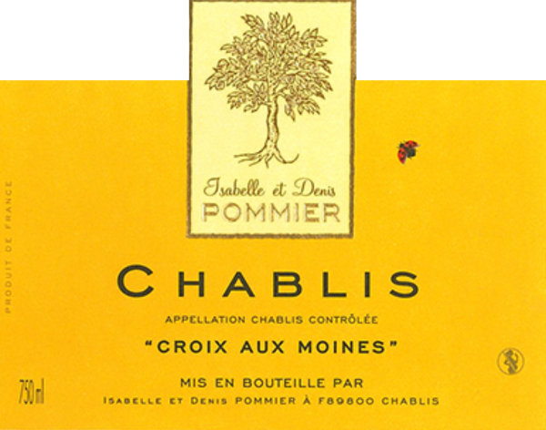 Isabelle & Denis Pommier Chablis Croix Aux Moines 2018