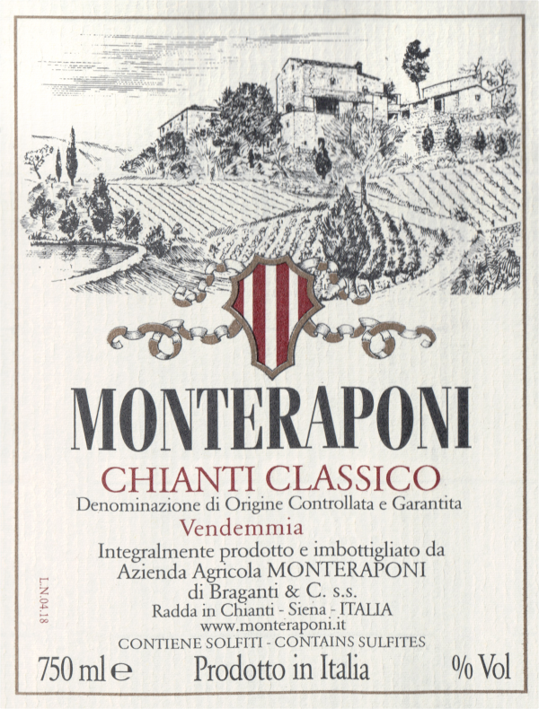 Monteraponi Chianti Classico Docg 2018