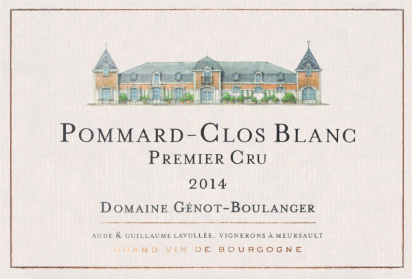 Domaine Genot Boulanger Pommard Clos Blanc 1er Cru 2014