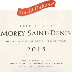David Duband Morey St Denis 1er Cru 2015