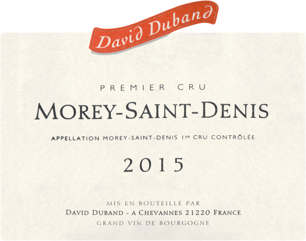 David Duband Morey St Denis 1er Cru 2015