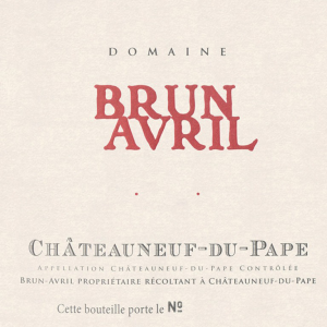 Domaine Brun Avril Chateauneuf Du Pape 2016