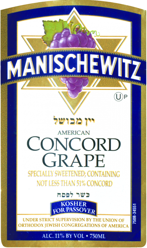 Manischewitz Concord (U)P