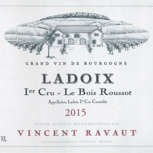 Domaine Vincent Ravaut Ladoix Bois Roussot 1er Cru 2015