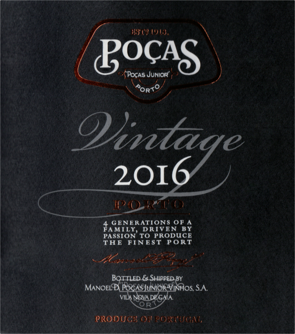 Pocas Vintage Port 2016