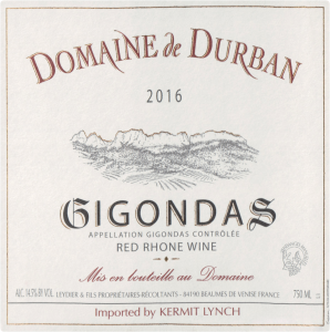 Domaine De Durban Gigondas 2016