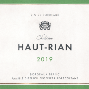 Chateau Haut Rian Bordeaux Blanc Sec 2019