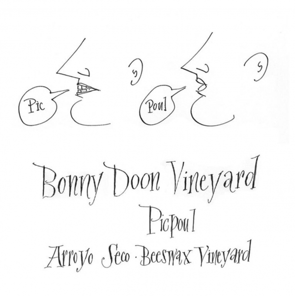 Bonny Doon Vineyard Picpoul Beeswax Vineyard Arroyo Secco 2019