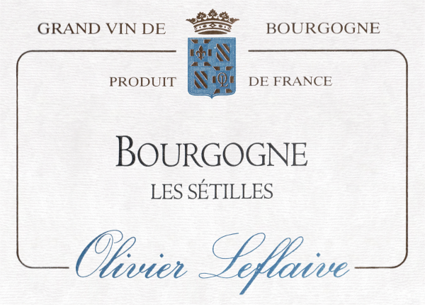 Olivier Leflaive Bourgogne Blanc Les Setilles 2019
