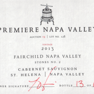 Premiere Napa Valley Fairchild Cabernet Sauvignon Stones No. 2 2013