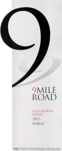 Nine Mile Road Shiraz 2013