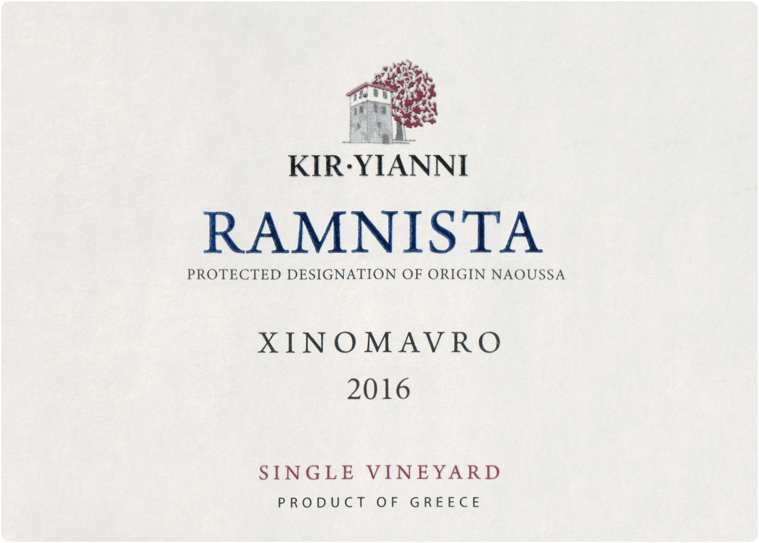 Kir Yianni Ramnista Xinomavro 2016