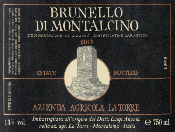 La Torre Brunello Di Montalcino 2014