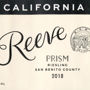 Reeve Wines San Benito Riesling 2018