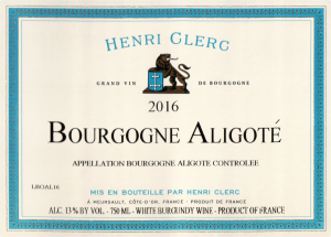 Henri Clerc Bourgogne Aligote 2016