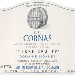 Domaine Lionnet Cornas Terre Brulee 2016