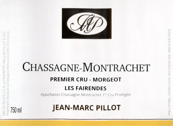 Jean Marc Pillot Morgeot Chassagne Montrachet Les Fairendes 1er Cru 2017