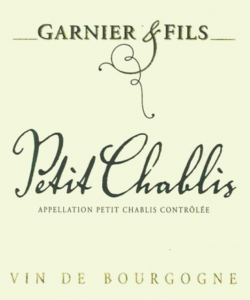 Garnier & Fils Petit Chablis 2018