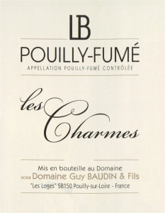 Domaine Guy Baudin Pouilly Fume Les Charmes 2018