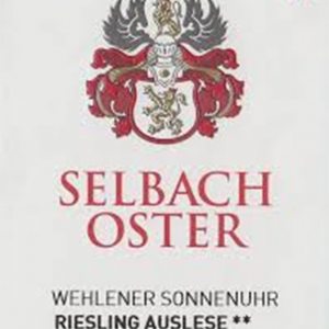 Selbach Oster Wehlener Sonnenuhr Riesling Auslese** 2019