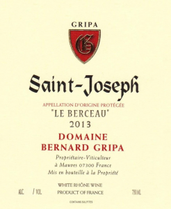 Bernard Gripa Le Berceau Saint Joseph Rouge 2013