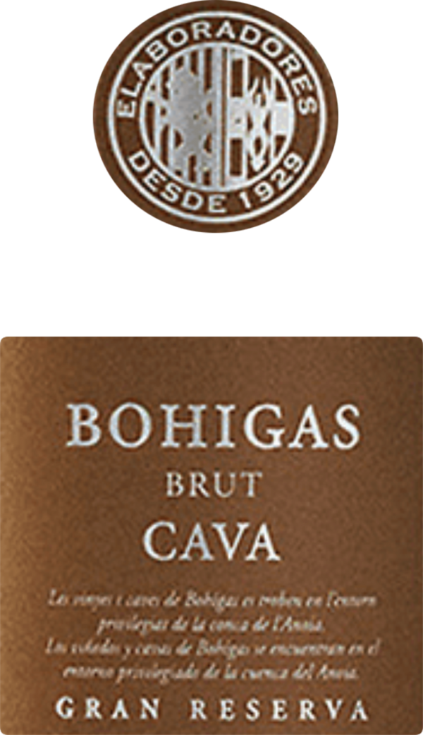 Bohigas Brut Gran Reserva Cava 2016
