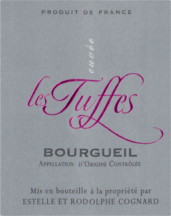Domaine Estelle Et Rodolphecognard Cuvee Les Tuffes Bourgueil 2015
