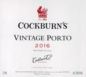 Cockburn Vintage Port 2016