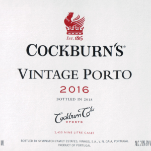 Cockburn Vintage Port 2016