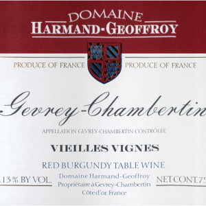 Harmand Geoffroy Gevrey Chambertin Vieilles Vignes 2015