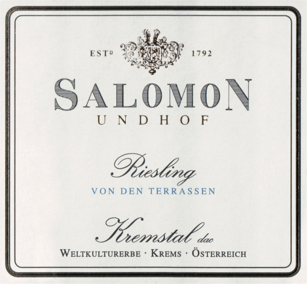 Salomon Undhof Von Den Terrassen Kremstal Riesling 2018