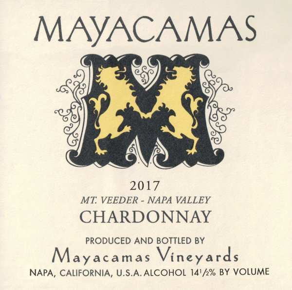 Mayacamas Chardonnay Napa Mt Veeder 2017