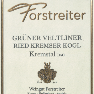 Forstreiter Gruner Veltliner Kremstal Kremser Kogl 2018