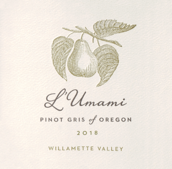 L'umami Willamette Pinot Gris 2018