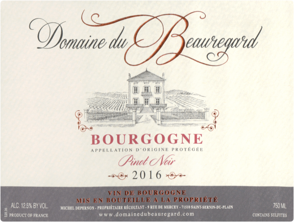 Beauregard Bourgogne Rouge 2016
