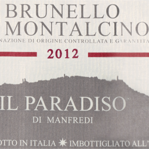 Il Paradiso Di Manfredi Brunello Di Montalcino 2012