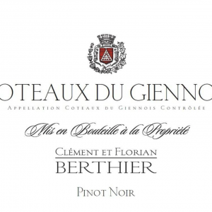 Clement Et Florian Berthier Coteaux Du Giennois Rouge Pinot Noir 2018