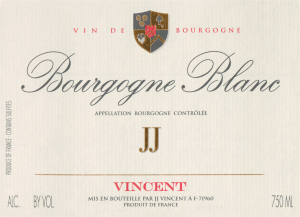 Jj Vincent Bourgogne Blanc 2018