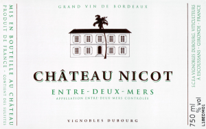 Chateau Nicot Entre Deux Mers Blanc 2019