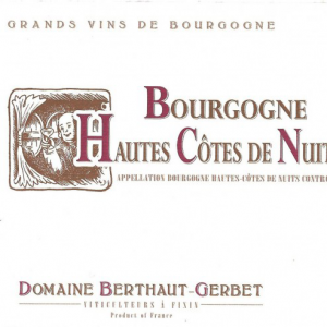Domaine Berthaut Gerbet Bourgogne Haut Cotes De Nuits 2018