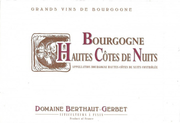 Domaine Berthaut Gerbet Bourgogne Haut Cotes De Nuits 2018